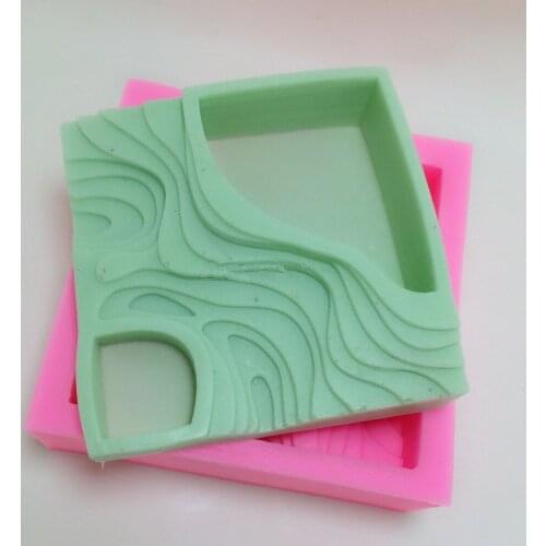 Concrete Home Desk Decorating Cactus Planter Mould Silicone Cement Flower pot mold