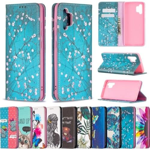 Phone Case For Etui Samsung Galaxy A02 M02 A32 A52 A72 A12 A42 Funda Flip Leather Stand Wallet Card Solt Full Protective Cover
