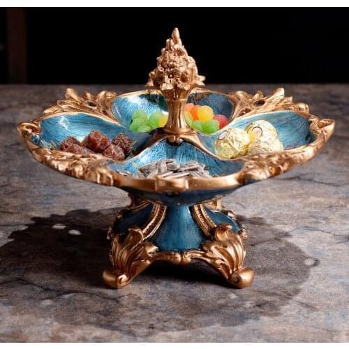 EUROPEAN LUXURY RESIN DRIED FRUIT PLATE CANDY SNACK PLATE ACCESSORIES HOME LIVINGROOM HOTEL TABLE FURNISHINGS DECORATION CRAFTS