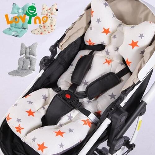 Baby Stroller Liner Baby Car Seat Cover Dining Chair Cushion Cotton Seat Pad Child Cart Mattress Mat Pram Stroller Accessories