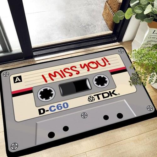 1PCS Welcome letter Print Doormats Rectangle Non-Slip Door Mat Bedroom Kitchen Entrance Print Floor Mat Doormats