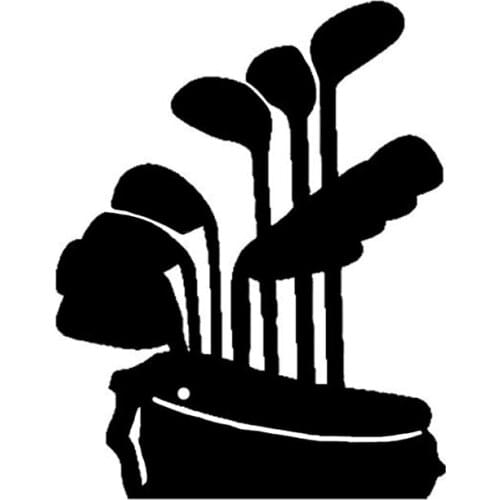 Creative Golf Bag Club Fun Car Stickers PVC Personality Fashion Auto Body Windows Exquisite Decals Waterproof Decoration