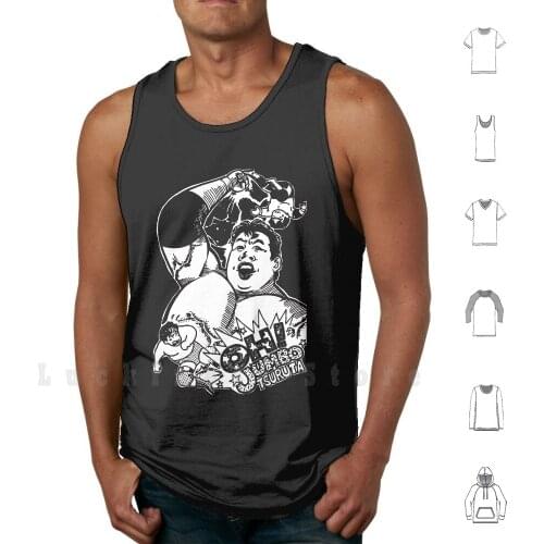 Jumbo Tsuruta - White V1 tank tops vest sleeveless Puroresu Pro Wrestling Wrestling Ajpw All Japan All