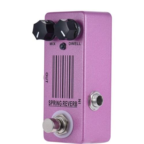 MOSKY Reverb Spring True Bypass Full Metal Shell Fuzz Pedal Reverb Synthesizer Pedalboard Guitar Parts Accessories Tremolo