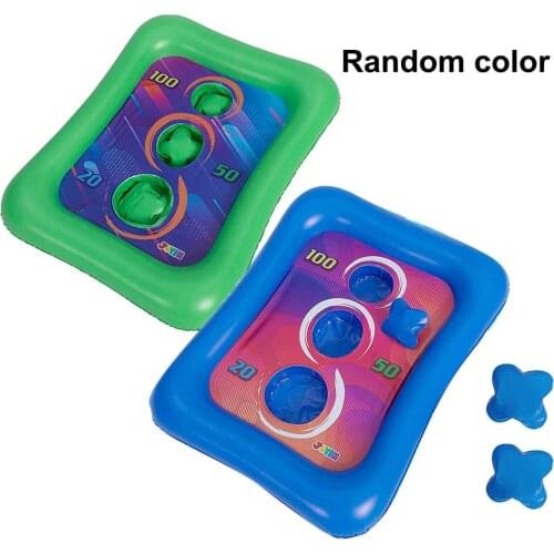 Inflatable Pool Throwing Board Game Pool Toys With 3 Water Bags 36x11 Inch Outdoor Fun Sports Summer Water Toy