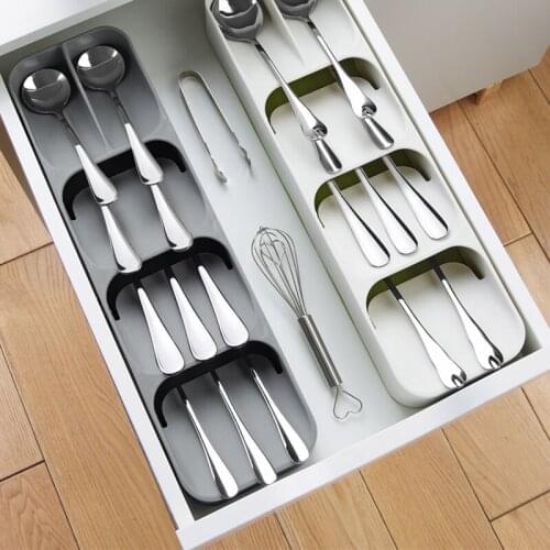 HOOQICT Kitchen Dishes Gadgets Drawer Closet Cutlery Organizer Storage Container Utensil Holder Spoon Chopsticks Knife Stand