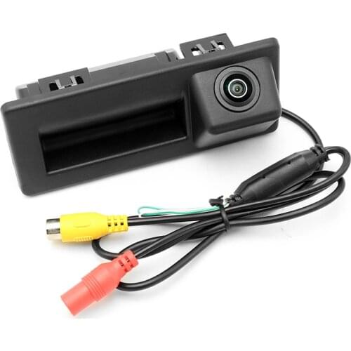 HFCYJIA HD Trunk Handle Rear Camera For Audi A4 A5 Q3 Q5 Volkswagen Passat CC B6 B7 Polo Octavia Superb Yeti Tiguan parking