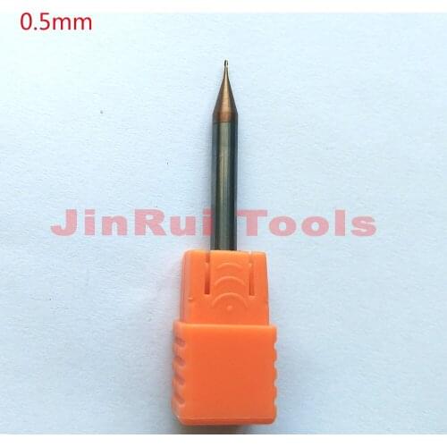 1pc D0.5xD4x50L 0.5mm HRC60 2Flutes micro Flat end mills Solide Carbide End Mills CNC router bit Milling cutter Tools knife