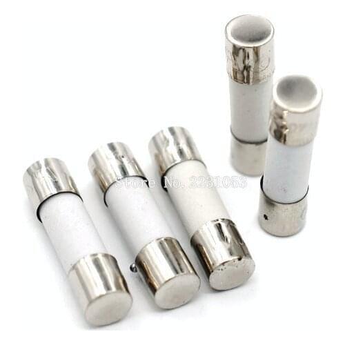 10PCS Slow Blow Fuse 4A 250V Ceramic Fuse 5*20mm Fuse T4A/250V Without Pin 5X20MM New