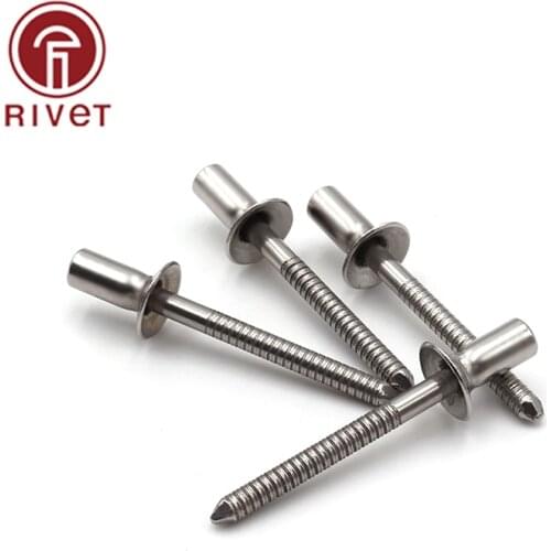 304/420 Stainless Steel 4.8x6/8/10/12/13/14/15/16/18/20/30mm Closed End Waterproof Blind Rivets Remaches High Quality 10PCS