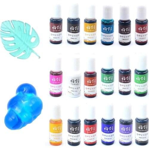 13MC 18 Colors Epoxy Resin Pigment Liquid Resin Colorant Pigment Resin Colorant Dye Resin Jewelry Making Art Crafts Tools