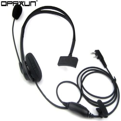 2pin Tactical Headset PTT Earpiece Boom Microphone Accessory for Baofeng UV 5R 5RE 5RA Plus B5 GT-3TP 5X BF-F8HP Walkie-talkie
