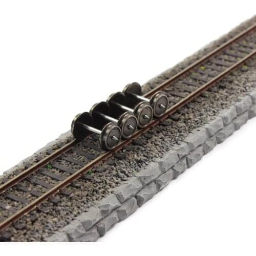 Evemodel 24pcs 36'' Metal Wheels for Model Train 1:87 HO Scale New AC Wheel set HP0387 model building kit DIY accessories