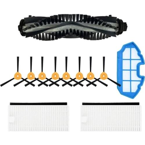 Vacuum Cleaner Accessories Main Roller Brush Side Brushes HEPA Filters for MOOSOO MT501 MT720 MT710 Sweeper Parts