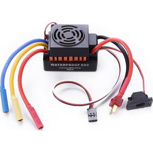 Brushless Motor 1/8/10, 60A 80A 120A Waterproof ESC Electric Speed Controller for RC Part Accessory R7RB