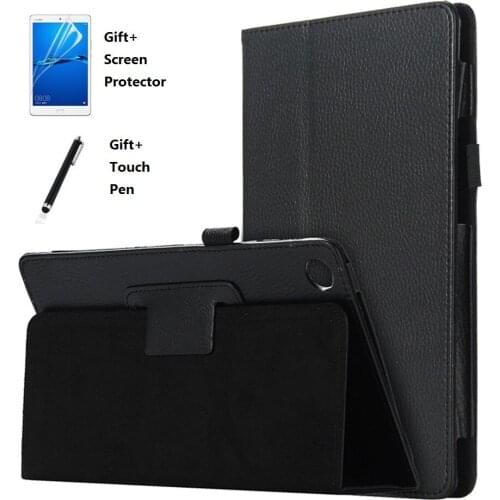 2 Fold Litchi Tablet Case for Huawei MediaPad M3 8.4 inch BTV-W09 BTV-DL09 Tablet Case Flip Stand Cover Case