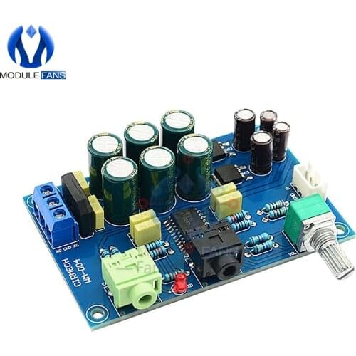 AC/DC Dual 12V-24V Dual Double Channel TPA6120 Headphone Amplifier Board HIFI Stereo TPA6120A2 Headphone Amplifier