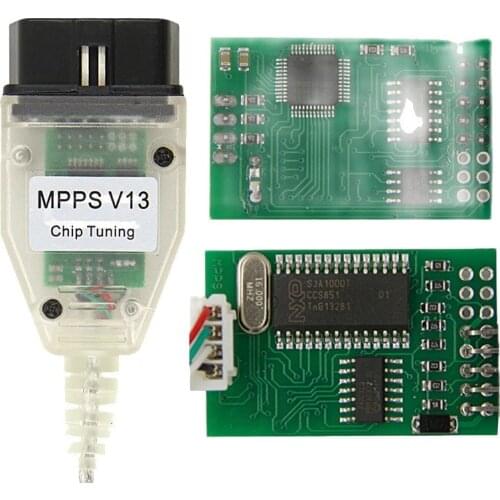 ECU Programmer MPPS V13.02 OBD2 Cable SMPS MPPS V13 ECU Chip Tuning Tool USB Diagnostic Interface ECU Flasher Remapper