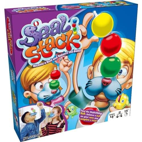 Shape Stacking Ball Creative Seal Interactive Game Props Puzzle Game Toy Children Doll Toys For Kids Girl Boy Birthday Gift