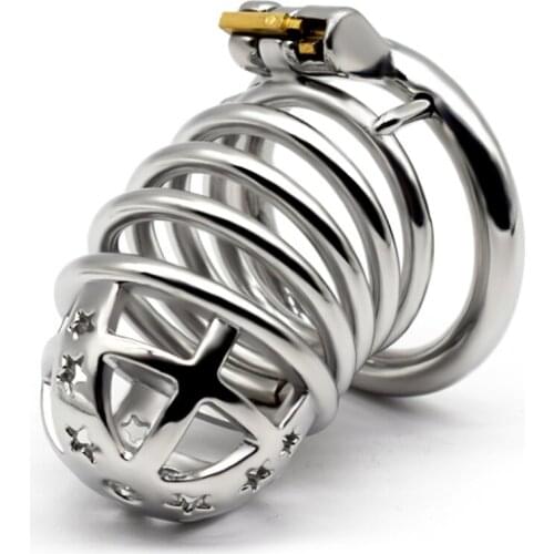 Glans Small Star Type Chastity Cage Male Stainless Steel Sm Game Flirting Couple Sex Toys Male Long Dildo Penis Cock Urethra