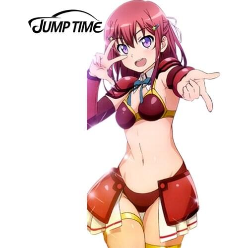 JumpTime 13cm x 6.9cm Kanzaki Tomoyo Sexy Lady Girl Anime JDM Vinyl Decal Stickers for Window Bike Car Sticker Graphics