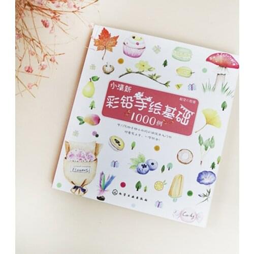 Color Pencil Painting Book Beauty Sketch Drawing Coloring Book Self-study Tutorial Books For 1000 Example Learn Color lead