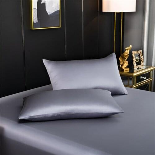 Natural mulberry silk pillowcase High end quality Pure Silk pillow case solid color Envelope pillow cover 51x76cm Customizable