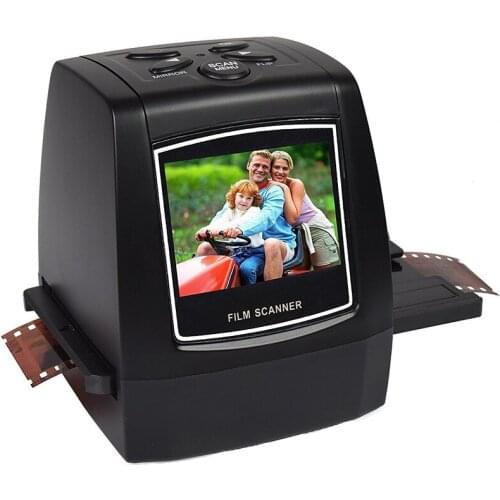 Portable 5MP 35mm 135mm Negative Film Scanner Negative Slide Photo film Converts USB Cable with 2.4"LCD Build-in Editing Softwar