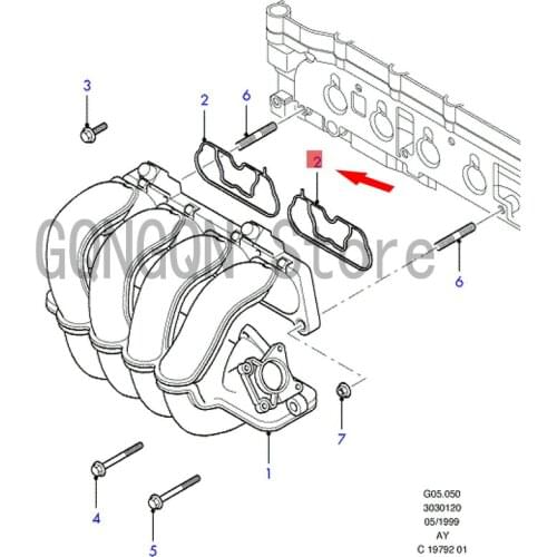 CAR intake manifold gasket For dMo nd eoA cce sso ri esF ies taB ant amF oc usI kon Engine exhaust manifold gasket