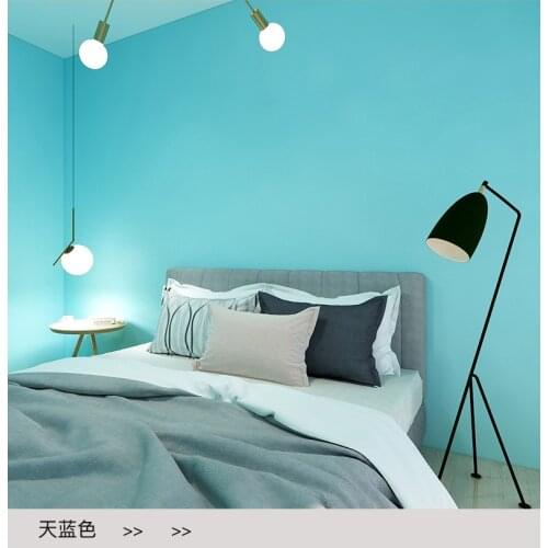 Macaron Self-adhesive Wallpaper Peel and Stick Pure Color Background Wall Sticker for Living Room with Warm PVC Waterproof Paper