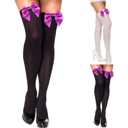 Sexy Black White Striped Long Socks Women Over Knee Thigh High Socks Over The Knee Stockings For Ladies Girls Warm Knee Socks