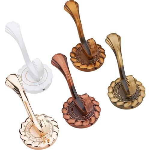 SHGO HOT-5 Pcs New Chrome-Plated Gold Wall Hooks and Racks, Hangers and Metal Bathroom Accessories Towels and Coat Hooks