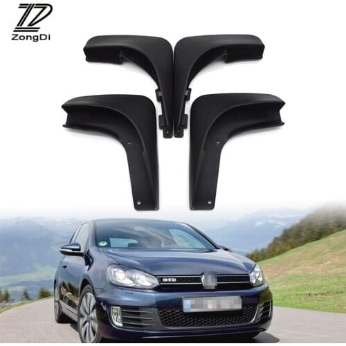 ZD Car Front Rear Mudguards For Volkswagen VW Golf 6 Mk6 2009 2010 2011 2012 Set Molded Accessories Mudflaps Car-styling Fenders