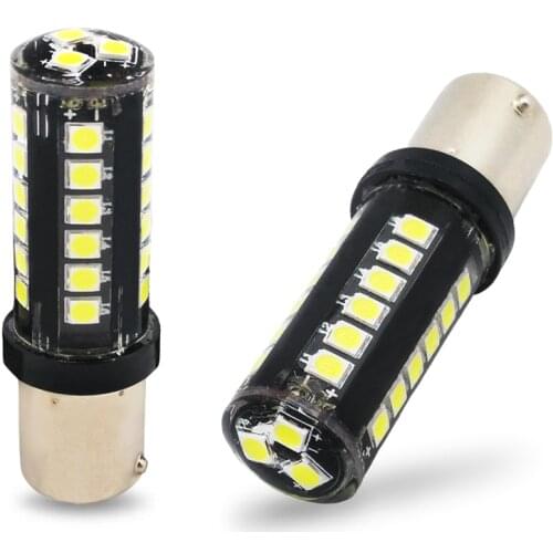 10Pcs Factory Supply Canbus T20 S25 LED 27W 3030SMD 1156 BA15S 1157 Reverse Bulbs Backup Reverse Car Lamp lighrt White 12V