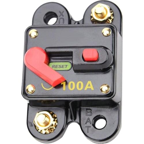 100 Amp Reset Circuit Breaker Fuse Holder Switch Control Car Boat Universal