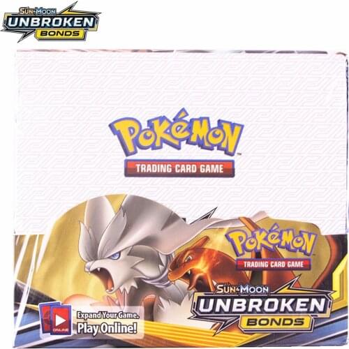 324Pcs Pokemon Card Sun & Moon Unbroken Bonds Box (Pack of 36) Trading Card Game Kids Collection Toys