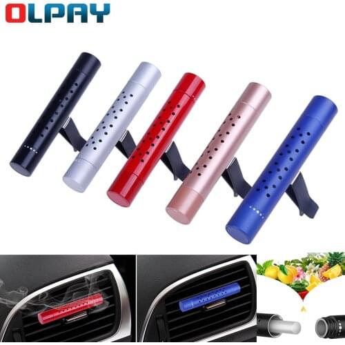 Car air outlet perfume clip car aroma diffuser stick without inner core solid perfume Vent Air Freshener decoration