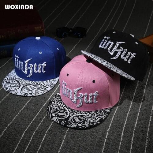 2021 New Unisex 3D Embroidered Letters Mens And Womens Baseball Caps Personality Flat-Brimmed Hip -Hop Hat Boys Girls street