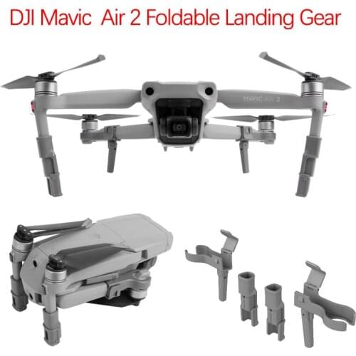 For DJI Mavic Air 2 Drone Foldable Increase Heighten Shock Absorption Protection Tripod Extension Landing Gear Legs Accessories