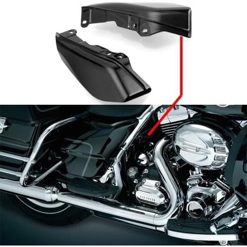 For Touring Electra Street Glide Road King CVO Limited FL FLTR Black Mid-Frame Air Deflectors Trim Air Deflector Trims