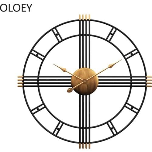 Nordic Creative Large Wall Clock Metal Watch Wall Living Room Bedroom Home Decor Modern Art Decorative Clocks Reloj Brief