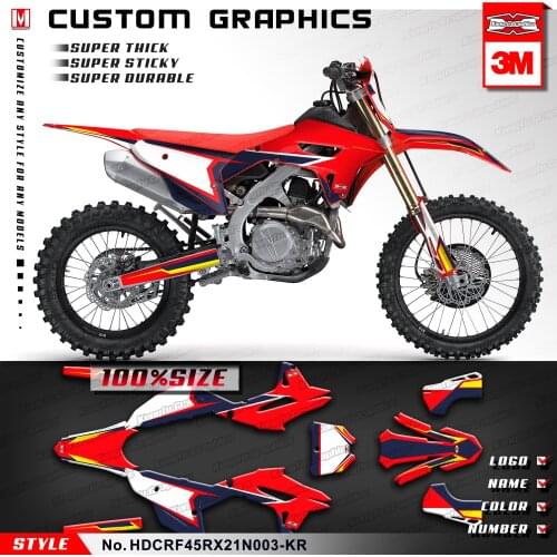 KUNGFU GRAPHICS Enduro Stickers Custom Vinyl Decals for CRF450R CRF450RX CRF 450R 450RX 2021 2022