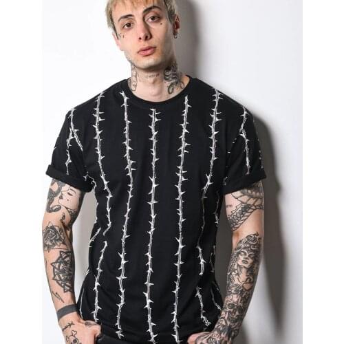 Summer Casual Fashion Stripe T Shirt Men Running Sports T Shirt Quick Dry T Shirt Male Gym Fitness Training Tees Tops Clothing