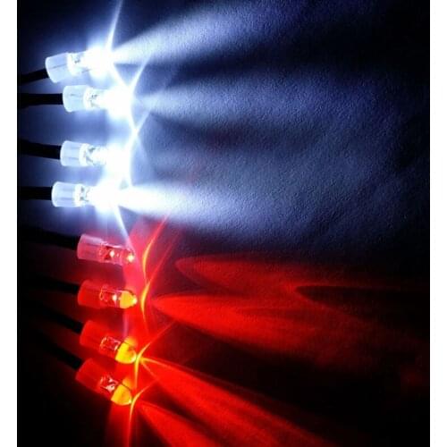 RC Model Car Universal 8 LEDLamp 4 White LED And 4 Red LED RC Car Light P31B