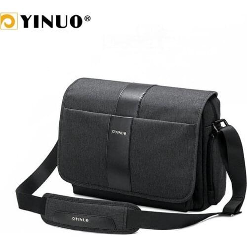 YINUO Mens Briefcase Multifunction Laptop Bag Business Shoulder Bag Waterproof Crossbody For Macbook Pro 13.3"