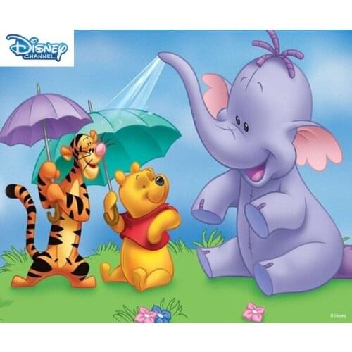 Disney 5D diamond painting kit set Full square Pooh and Tigger friends Cross stitch Diamand art diamant Cartoons animal Mosaic