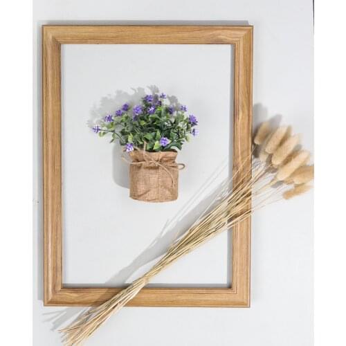 New Burlap Potted Mulberry Flowers Phalaenopsis Bouquet Artificial Plants For Home Party Wedding Garden Office Patio Decoration