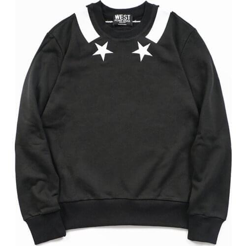 New Baolideng Men collar Embroidered Star stripe Hoodies Hoody hooded Sweatshirts velvet Cotton Drake Thicken Fleece #E23
