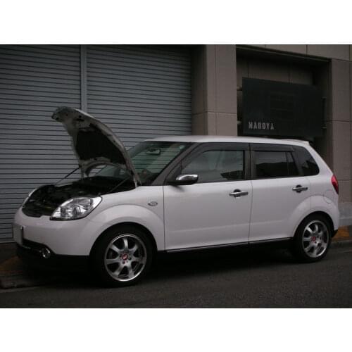 For 2004-2016 Mazda VERISA DC5W hatchback Front Hood Bonnet Gas Struts Lift Support Shock Damper Carbon Fiber