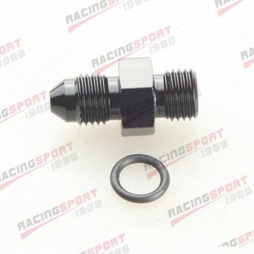 -4AN 4AN Male Flare To -3AN AN3 Straight Adapter Cut O-Ring Fitting Silver/Black/BLUE